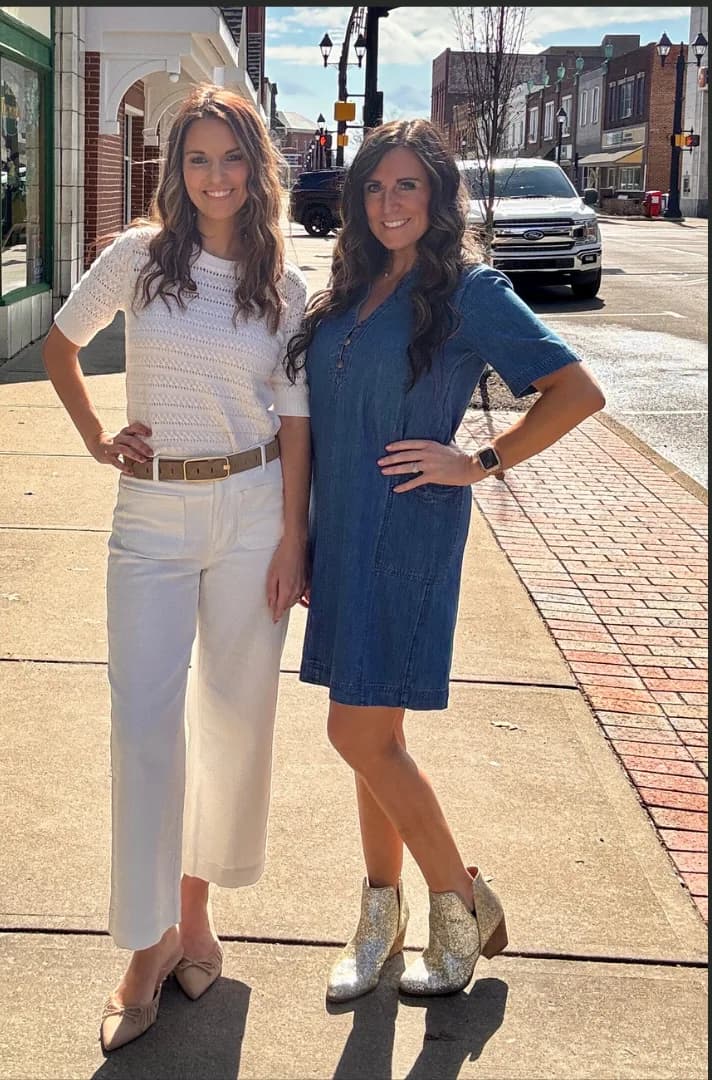 Darci Wise and Tricia McCoy of The Wise McCoy Team in downtown Grove City, Pennsylvania